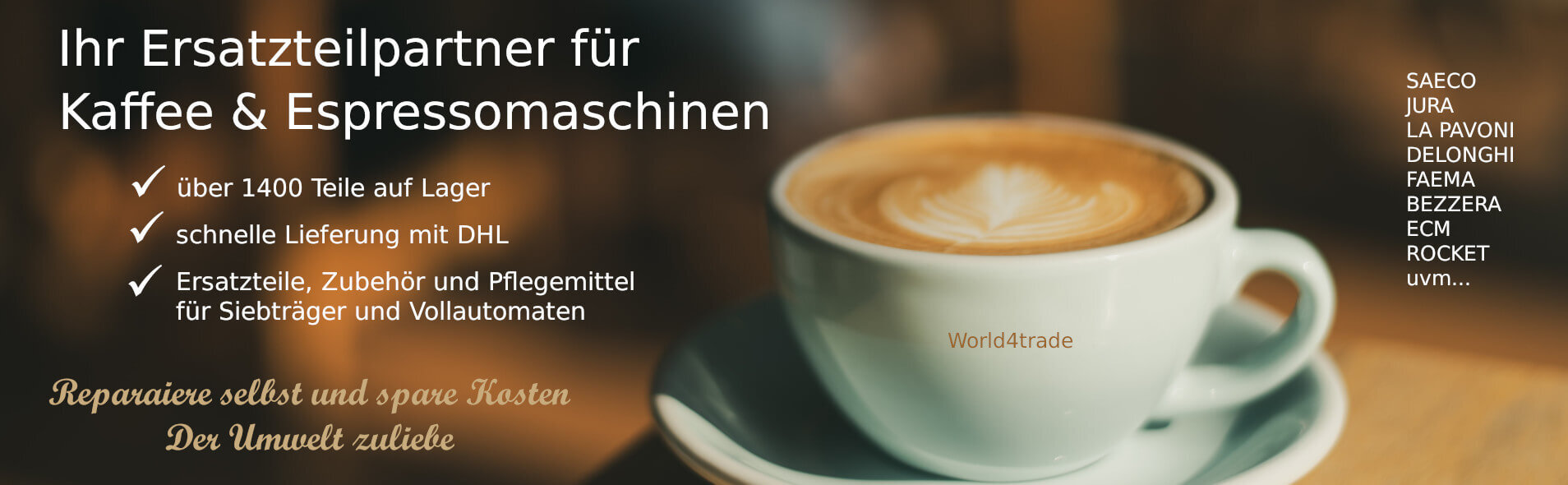 World4trade - Ersatzteile für Kaffee und Espressomaschinen