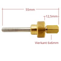 Ventil zu Kaffeegruppe oben L=55mm