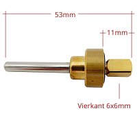 Ventil zu Kaffeegruppe oben L=53mm