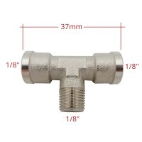 Fitting T-Form 1/8"F - 1/8"M - 1/8"F