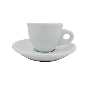 Espressotasse Portofino weiß mit Unterteller